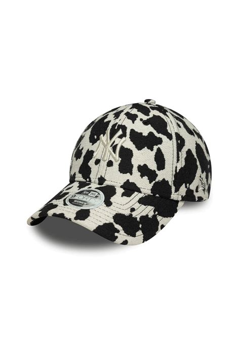 New Era 9FORTY New York Yankees MLB Cow Midi Cap White Black Women NEW ERA | Caps | 60771872-